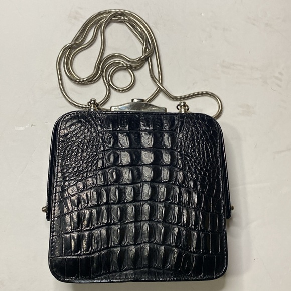 Glen Miller for Ann Turk made in USA crocodile like crossbody - Picture 2 of 7